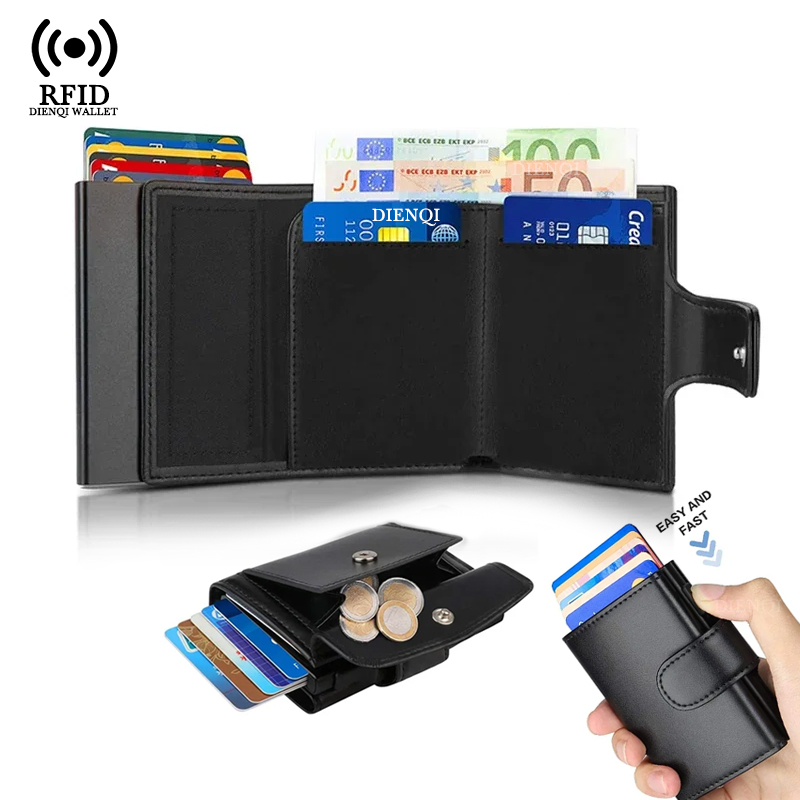 Card Top Loader - Metal Business Card Case Rfid Credit