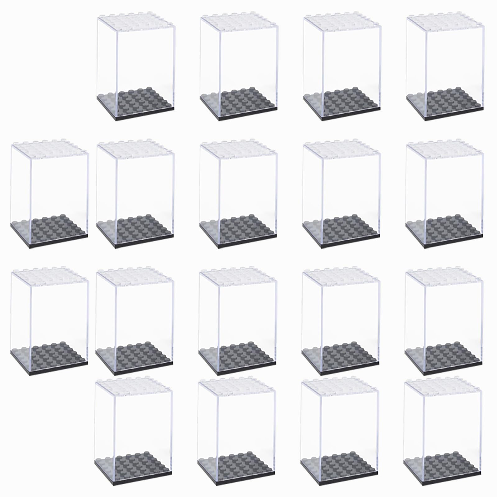 Lego Minifigure Holder - Acrylic Building Block Display Box for