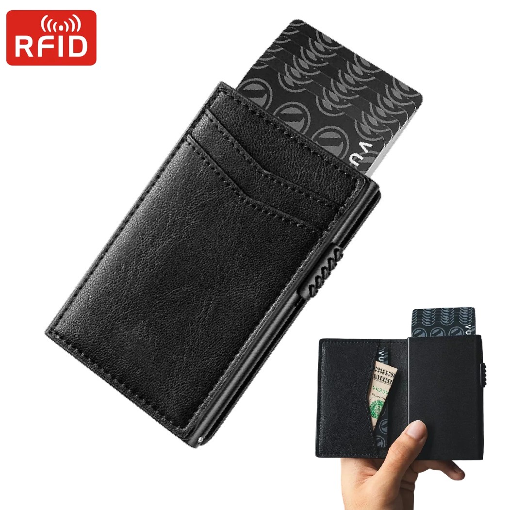 Card Top Loader - Mens Minimalist Wallet Luxury Credit Card