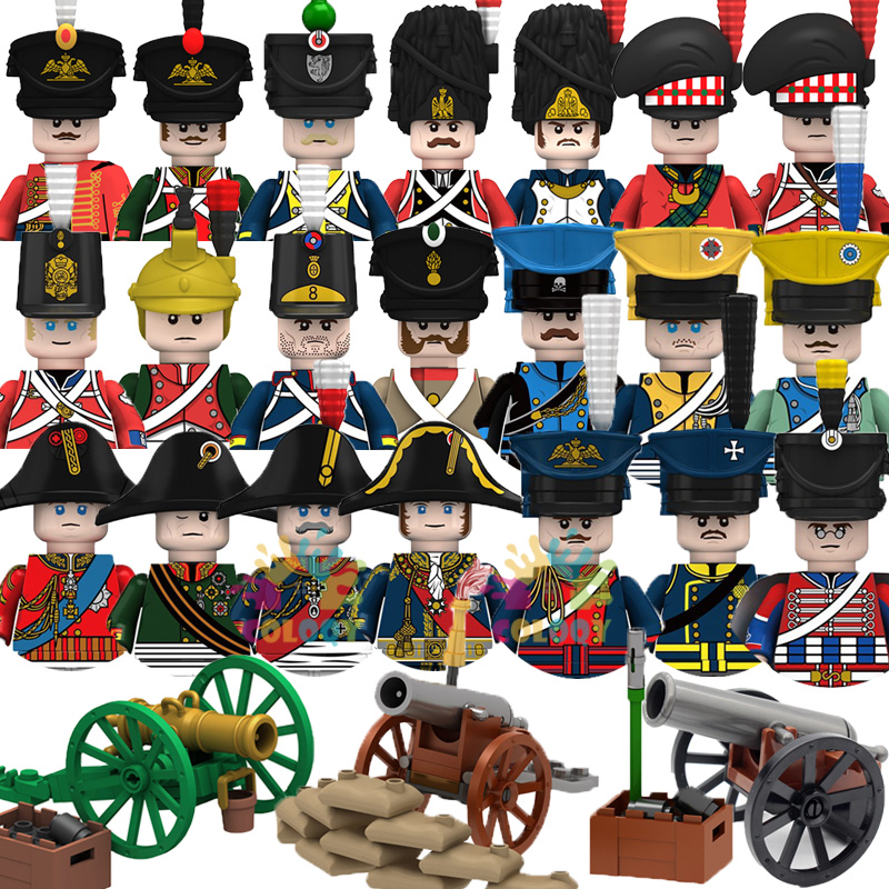Lego Minifigure Holder - Kids Toys Napoleonic Wars Building Blocks