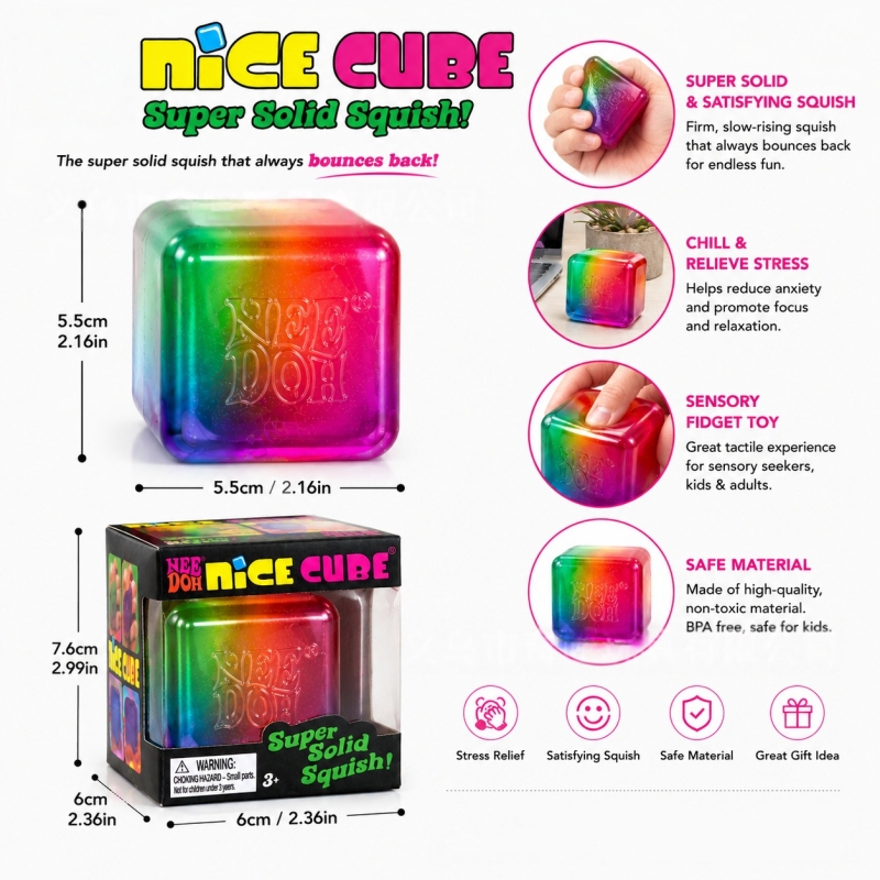 Colorful Cube Squishy Toy, Dai - đánh giá và giá Fidget Cube Original
