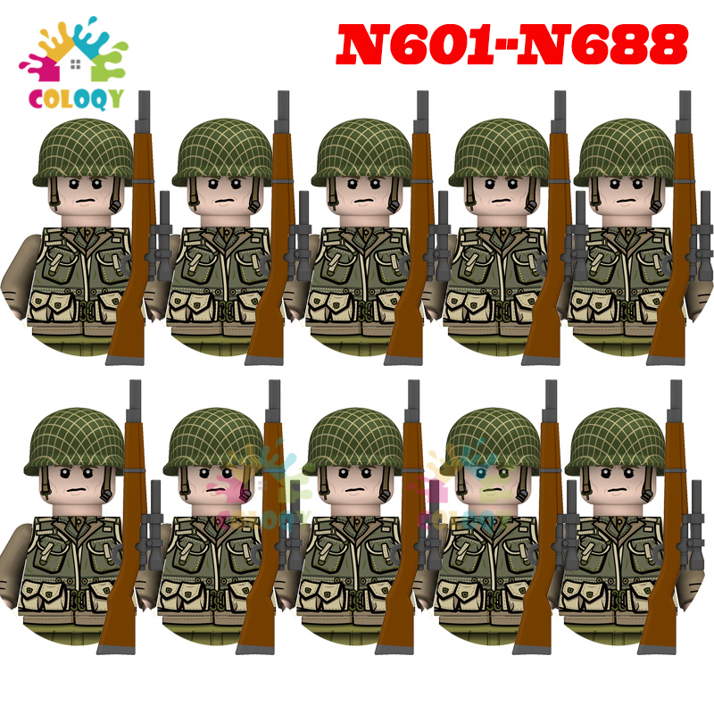 Kids Toys WW2 10pcs/set N601-N - đánh giá và giá Lego Minifigure Holder