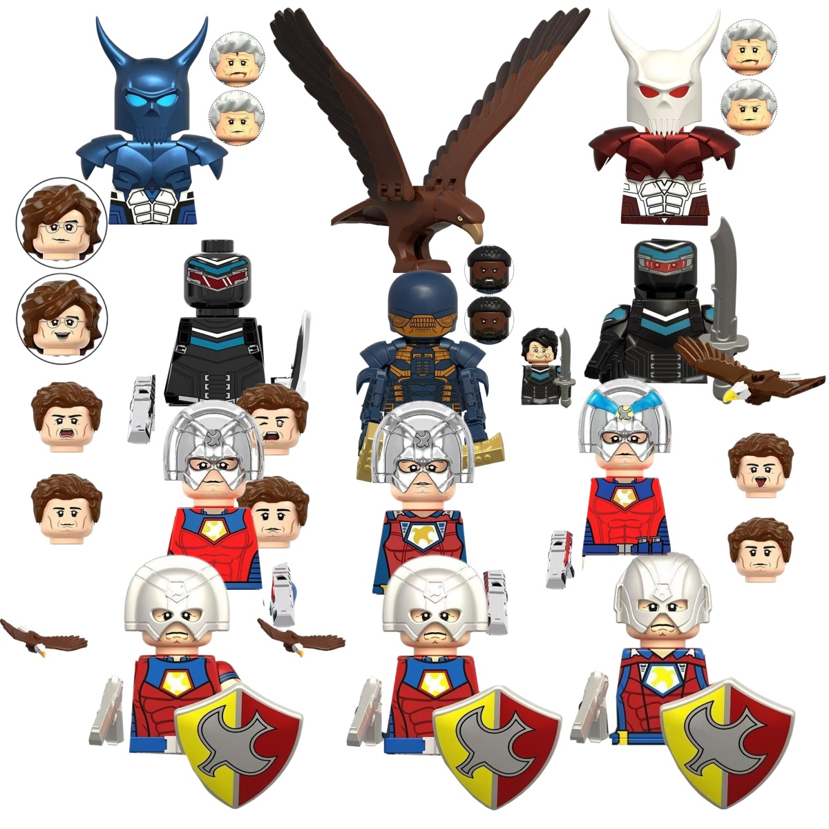 SuicideSquad Peacemaker Blue D - đánh giá và giá Lego Minifigure Holder