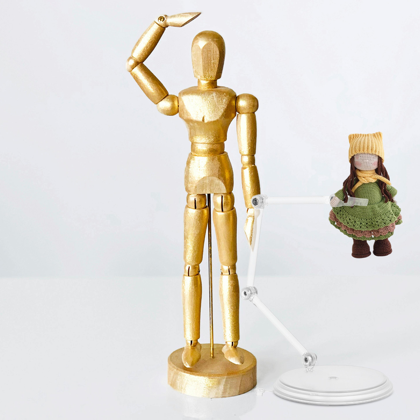3Pcs Transparent Adjustable Cl - đánh giá và giá Action Figure Stand