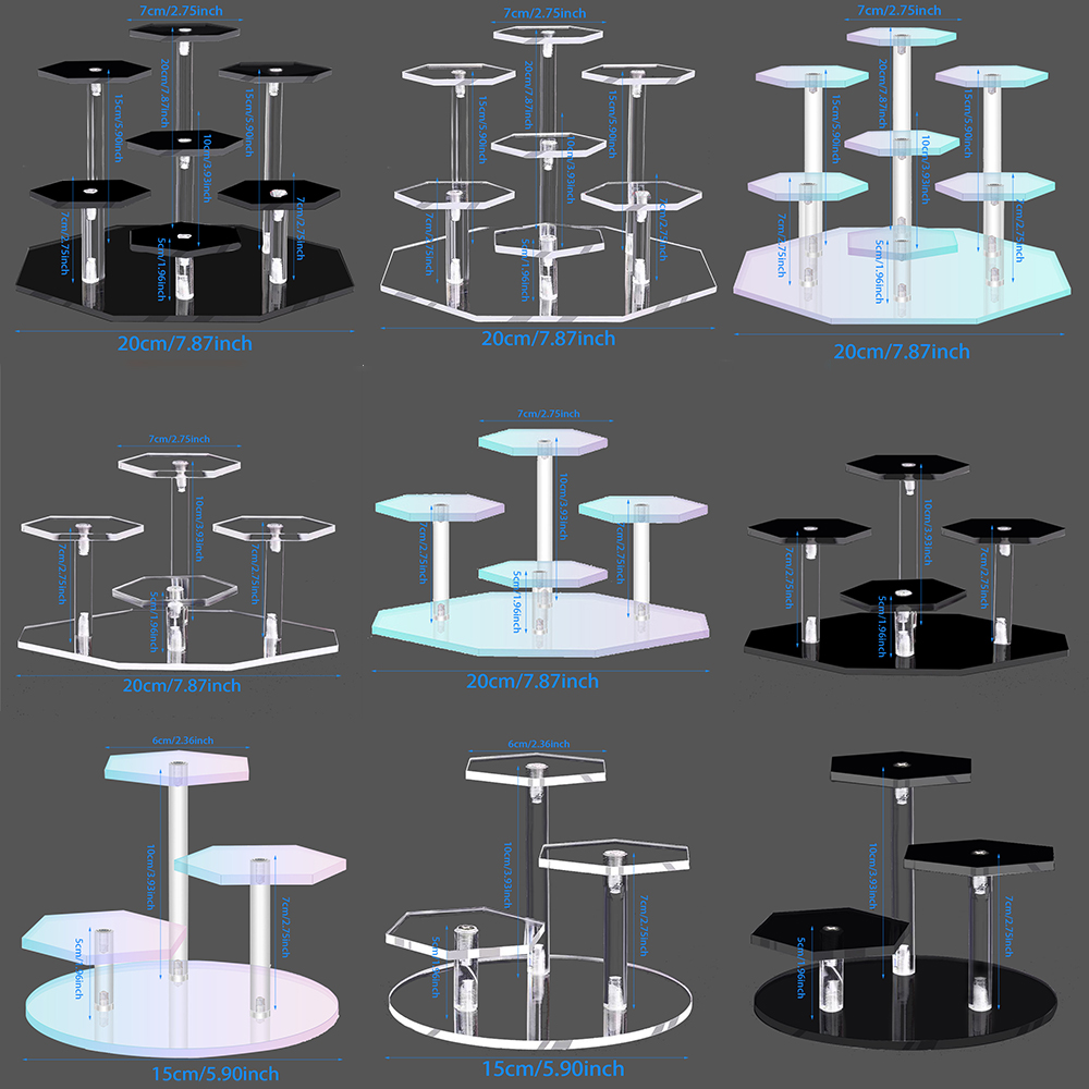 Layered Acrylic Display Stand  - đánh giá và giá Pop Display Shelf