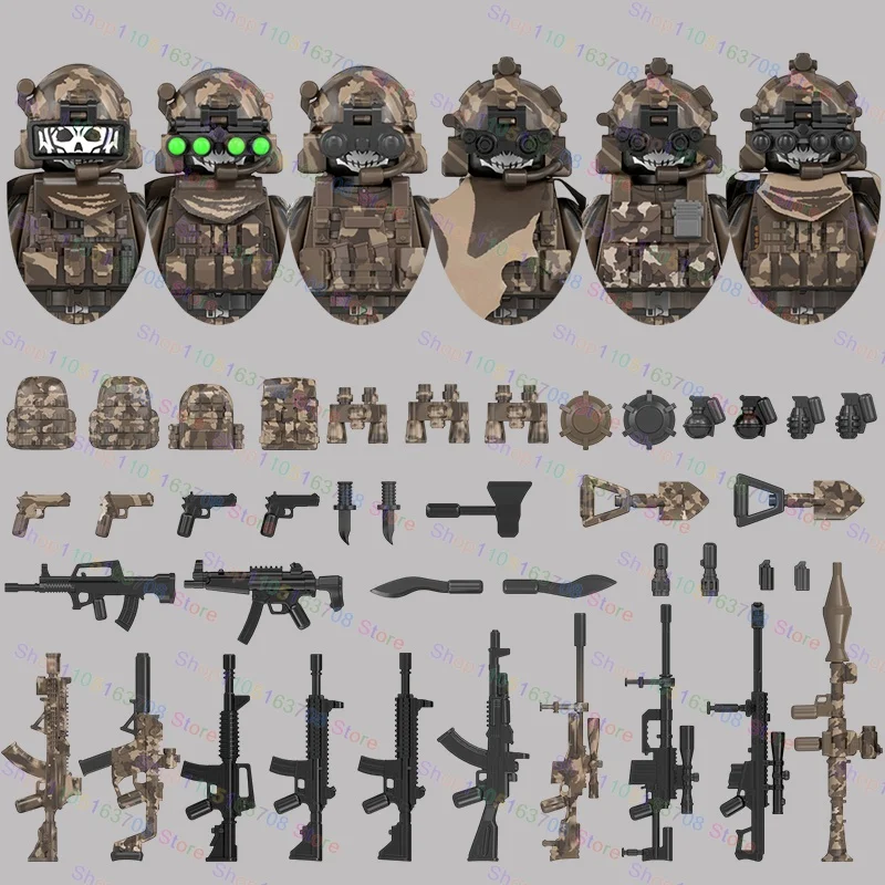 MOC Military Soldiers Action F - đánh giá và giá Lego Minifigure Holder